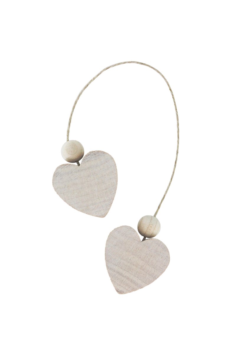 Aarikka Double Hearts Ornament, White - pirkko. Aarikka