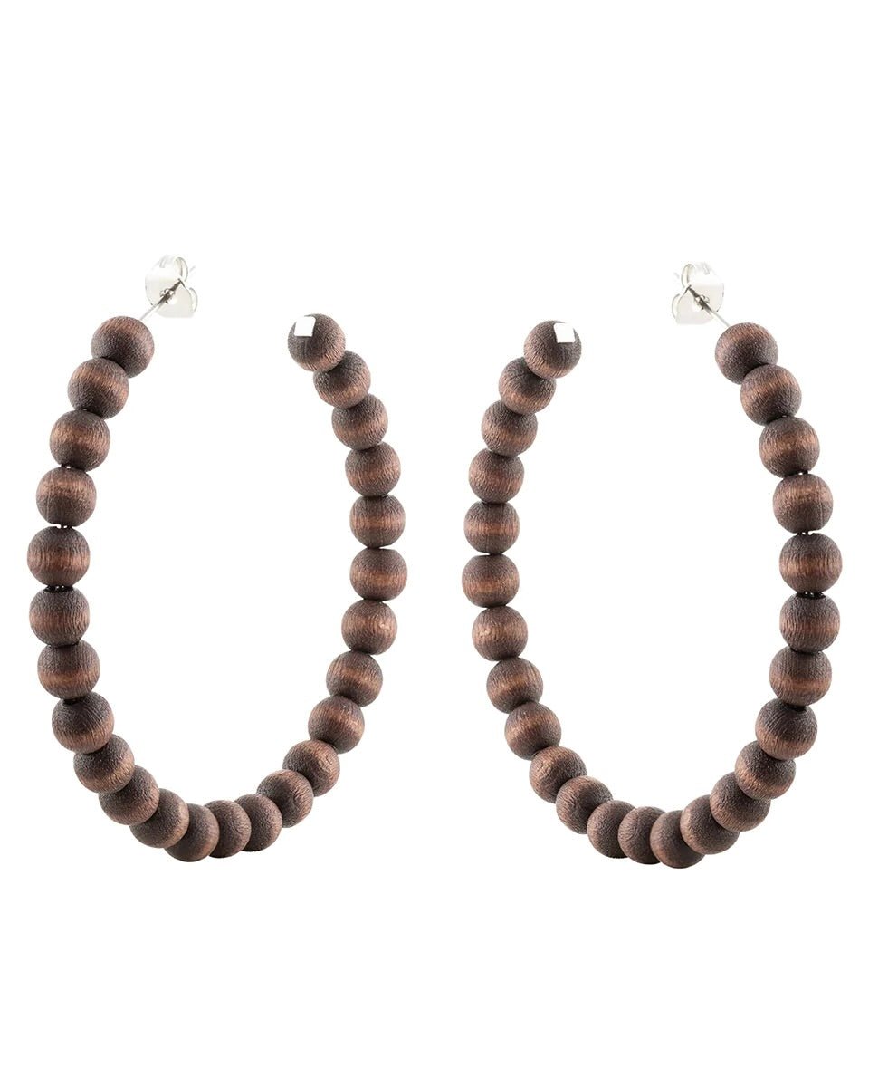 Aarikka Sofia Earrings, Brown - pirkko. Aarikka