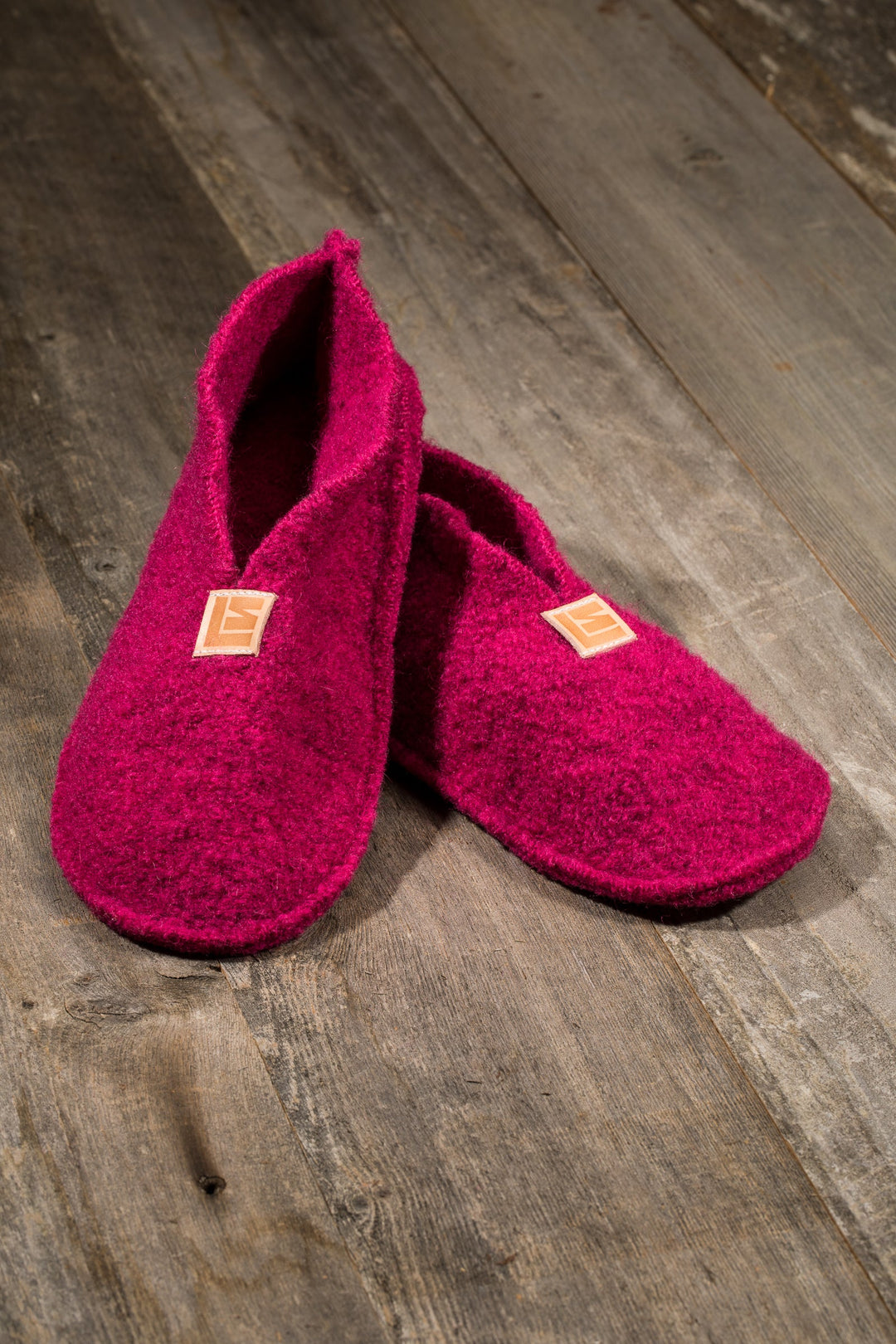 Boiled Wool Slippers, Fuchsia - pirkko. LIISA SALMIVAARA