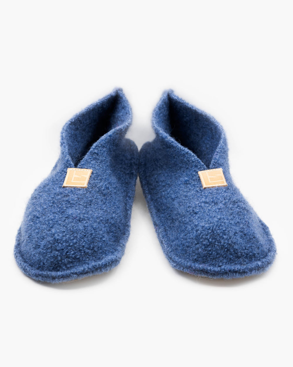 Boiled Wool Slippers, Smokey Blue - pirkko. LIISA SALMIVAARA