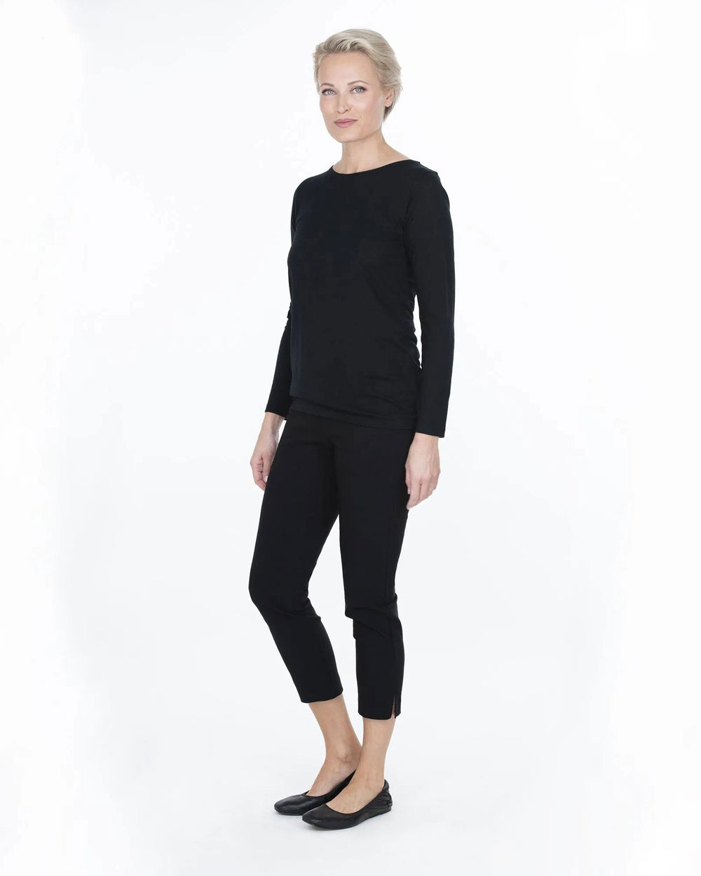 Eeva Crop Pant, Black - pirkko. Falla Finland