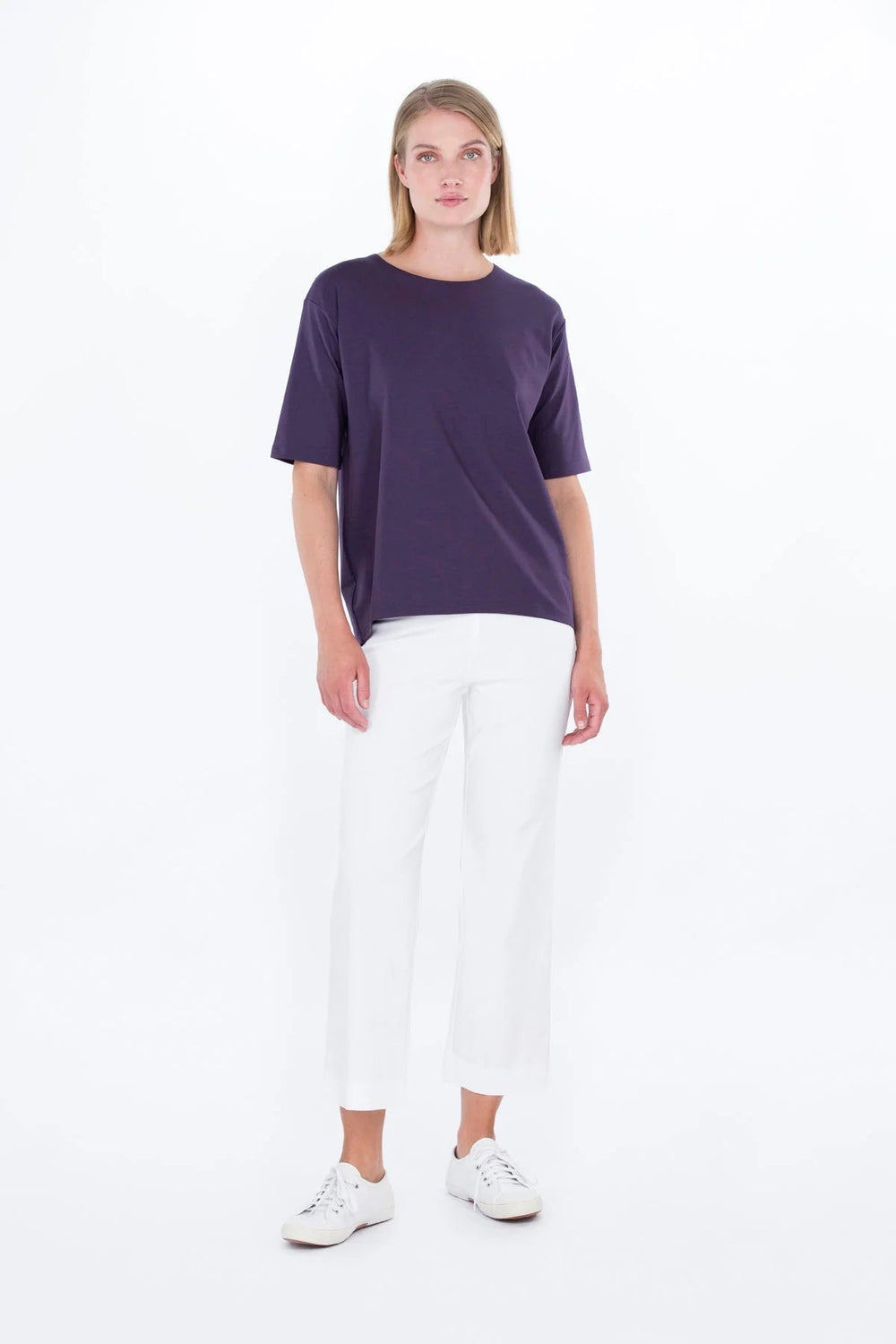 Falla Finland | Mesi Jersey Tunic | Dark Purple - pirkko. Falla Finland