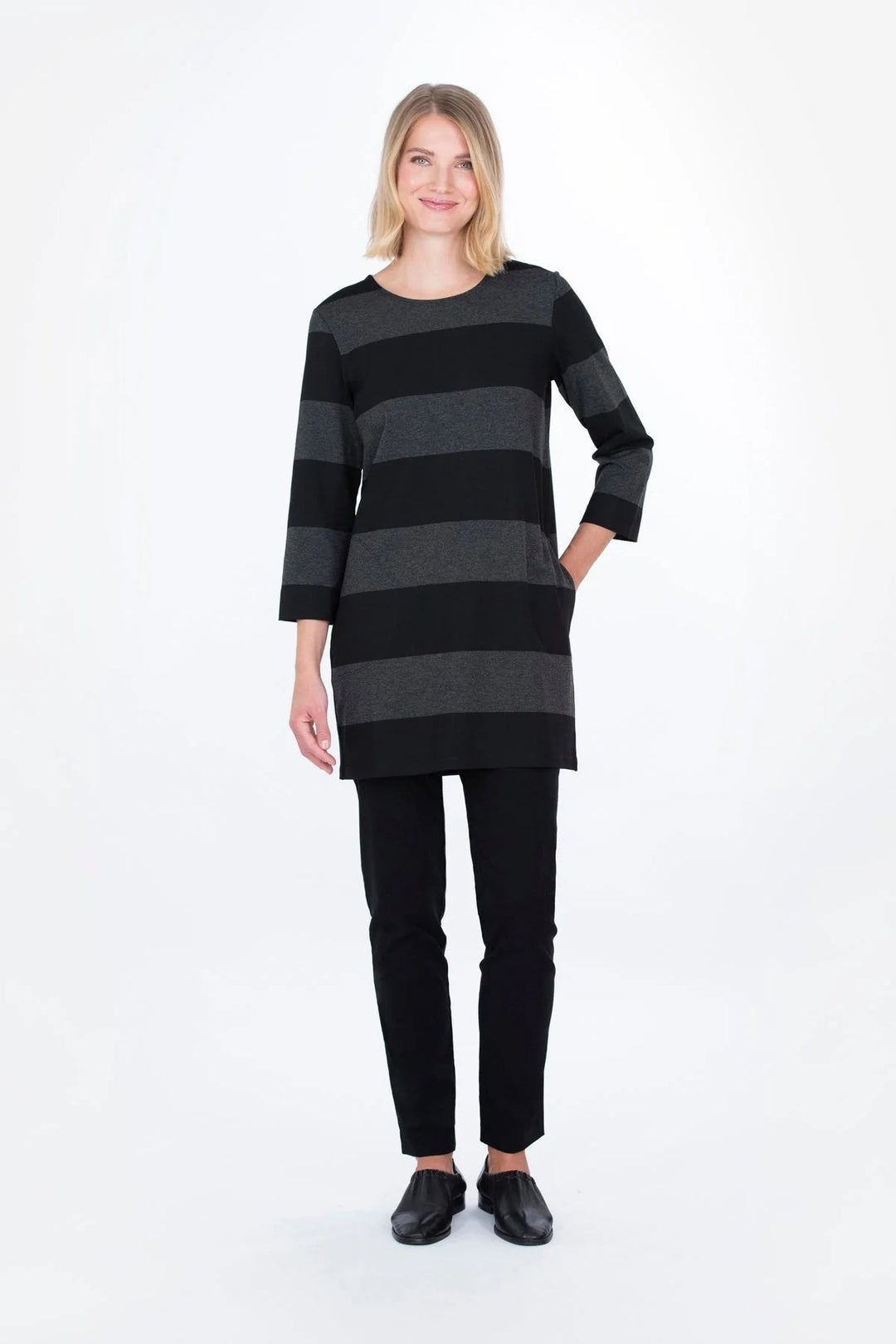 Falla Finland Sammal Jersey Tunic | Black/Grey - pirkko. Falla Finland