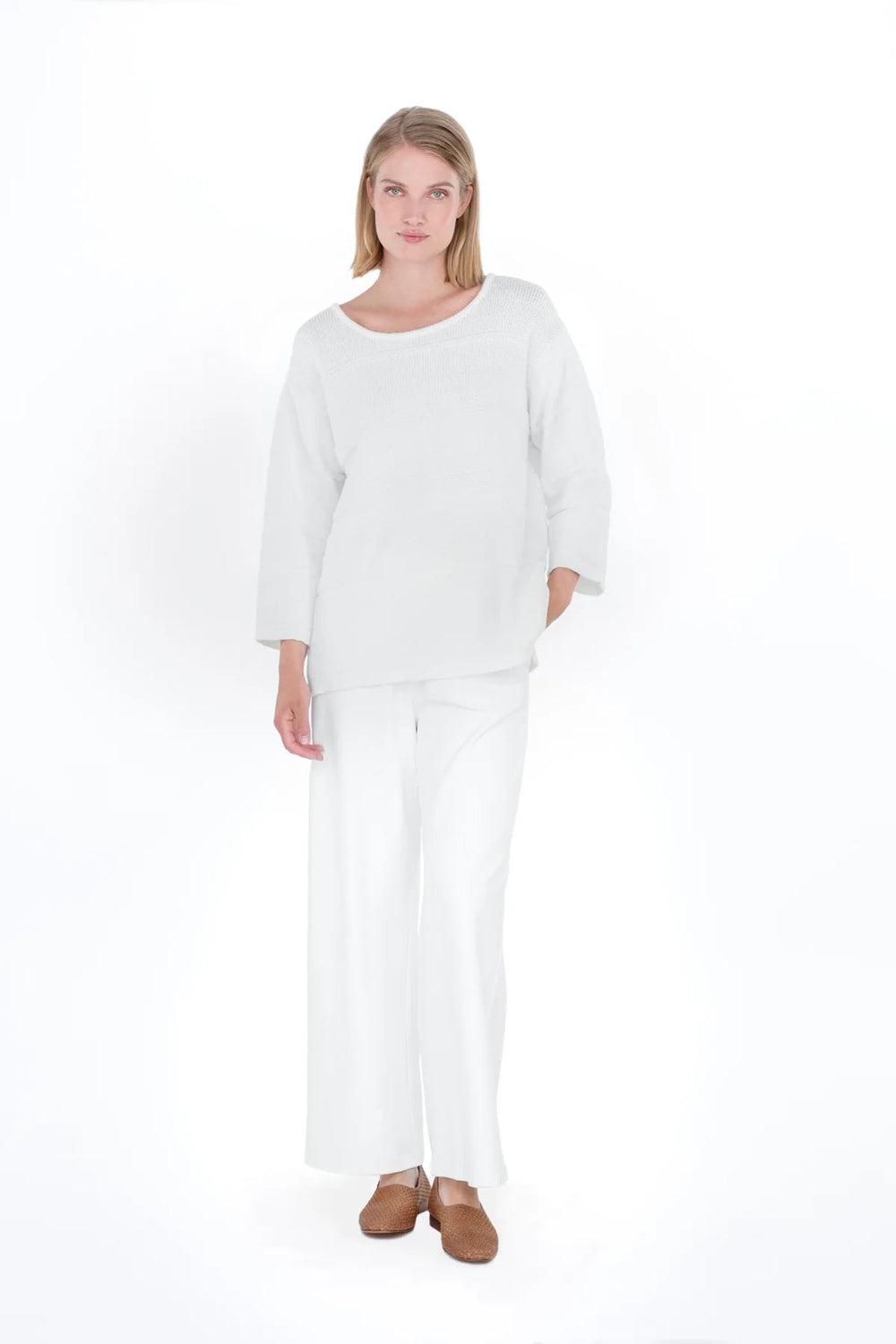 Falla Finland | Senso Ponte Pant | Off - white - pirkko. Falla Finland