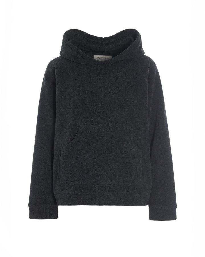 Henriette Cozy Fleece Hoodie | Soft Black - pirkko. HENRIETTE STEFFENSEN