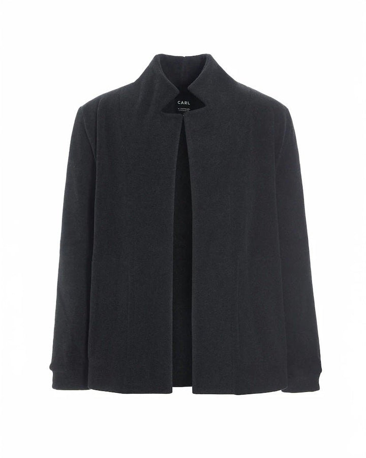 Henriette | Fleece Cardigan | Black - pirkko. HENRIETTE STEFFENSEN