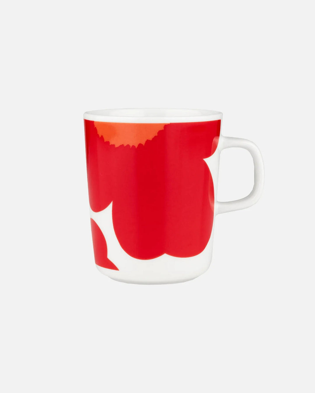 Iso Unikko Mug 8.5 oz, Red/White - pirkko. Marimekko