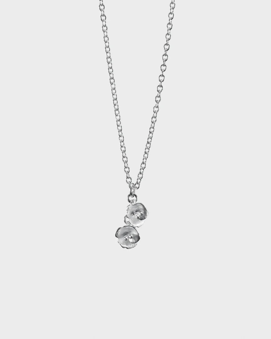 Kalevala | Summer Night Rose Silver Mini Pendant - pirkko. KALEVALA