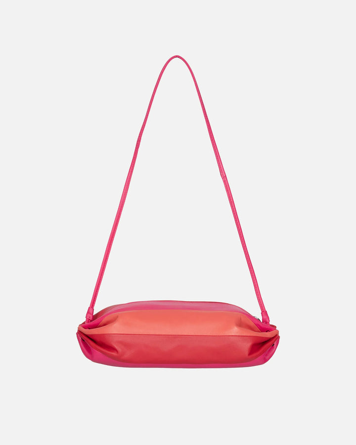 Karla Leather Shoulder Bag | Pink/Red/Orange - pirkko. Marimekko