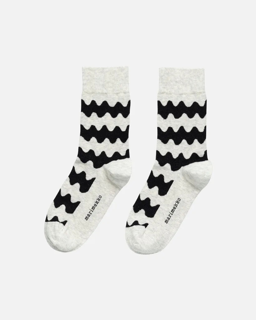 Kasvaa Lokki Socks, Grey/Dk Grey - pirkko. Marimekko