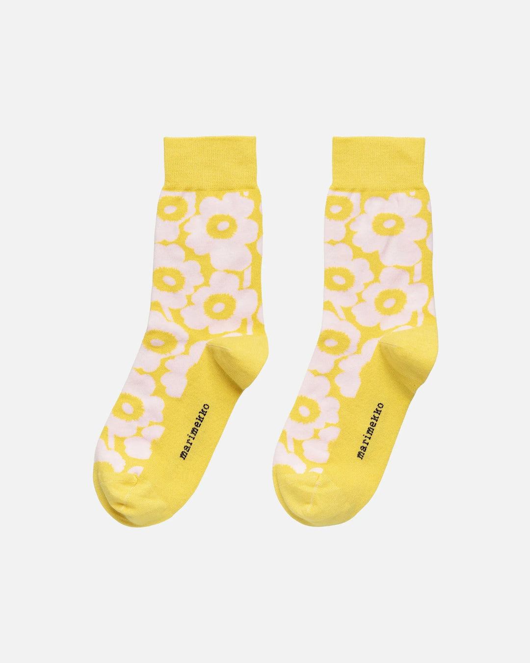 Kirmailla Unikko Socks, Lt Pink/Yellow - pirkko. Marimekko