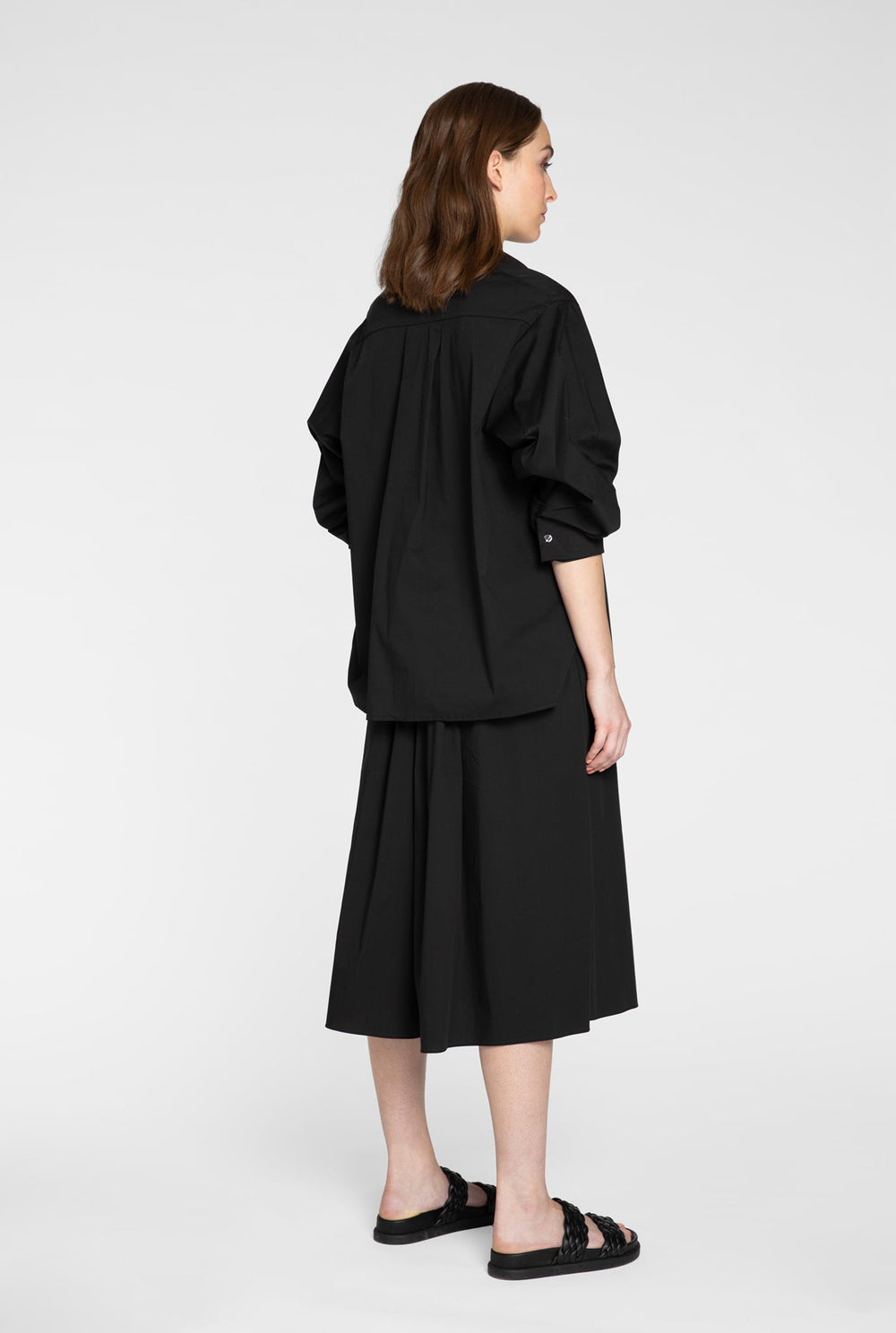 Kuusama 3/4 Sleeve Mondo Blouse, Black - pirkko. Kuusama