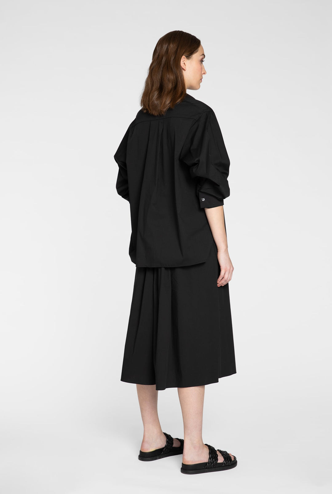 Kuusama 3/4 Sleeve Mondo Blouse, Black - pirkko. Kuusama