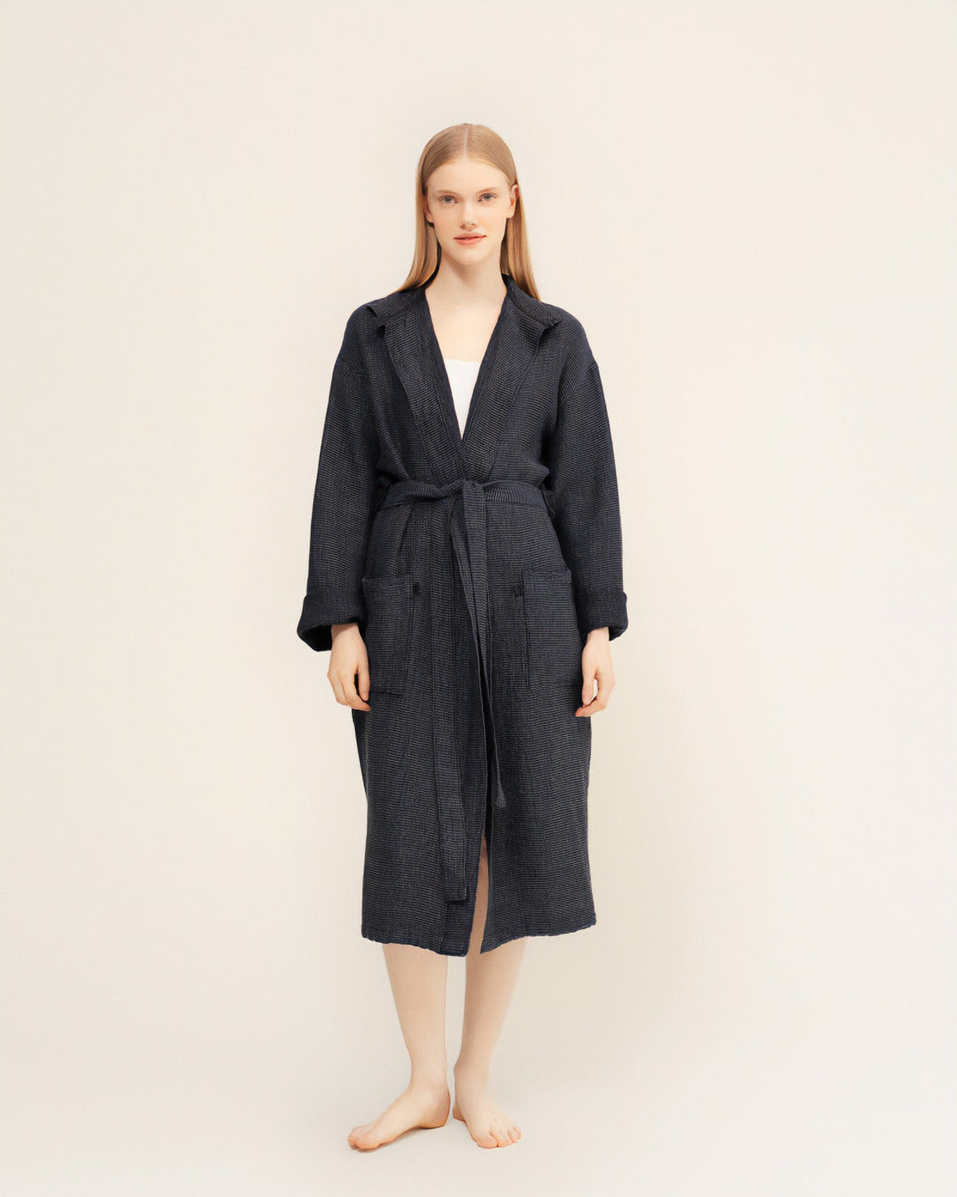 Lapuan Kankurit | Terva Bathrobe | Black/Graphite - pirkko. Lapuan Kankurit