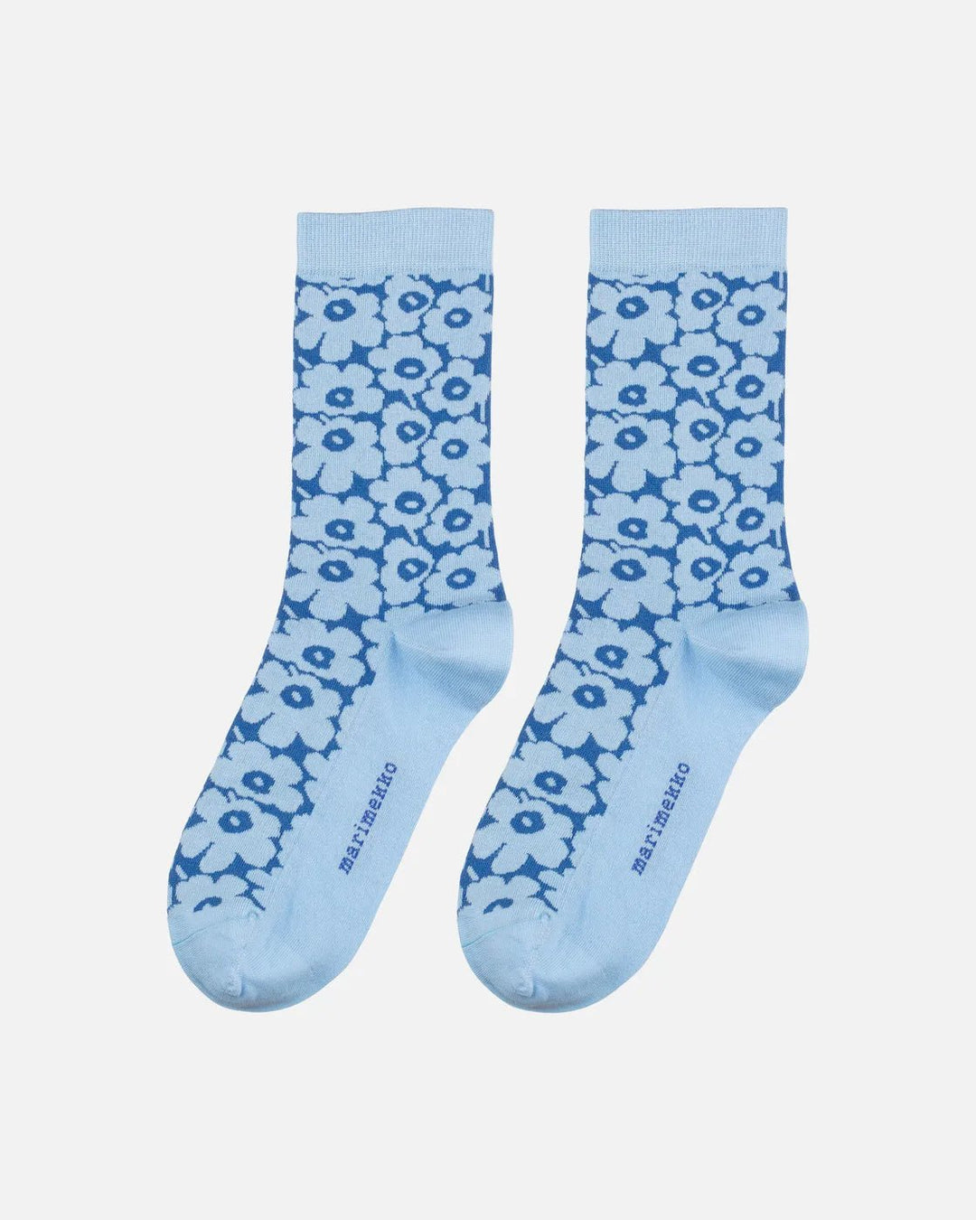 Linjaus Mini Unikko Socks | Blue, Light Blue - pirkko. Marimekko