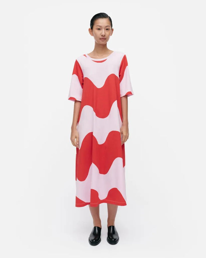 Lokaali Lokki Cotton Jersey Dress - pirkko. Marimekko