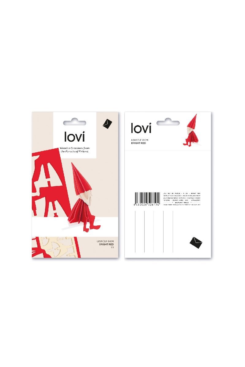 Lovi Elf 8 cm, Red - pirkko. LOVI