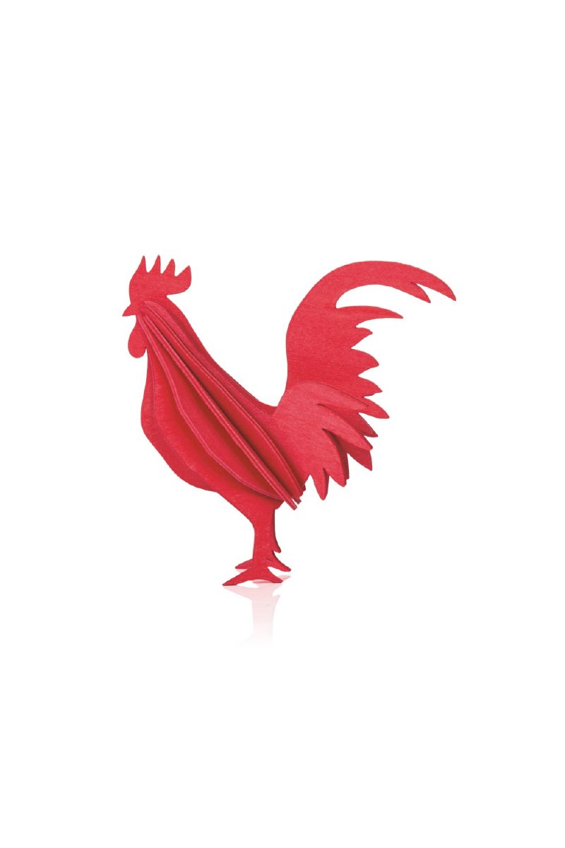 Lovi Rooster 10 cm, Bright Red - pirkko. LOVI