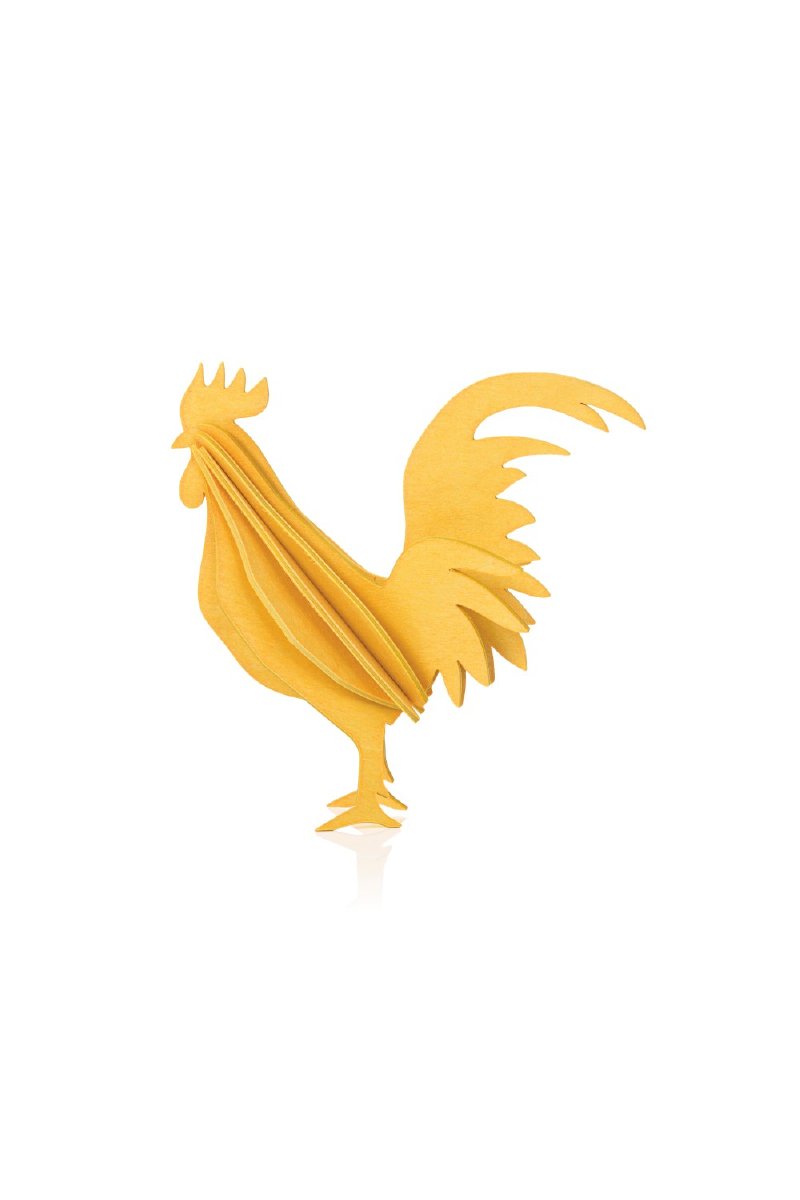 Lovi Rooster 10 cm, Warm Yellow - pirkko. LOVI