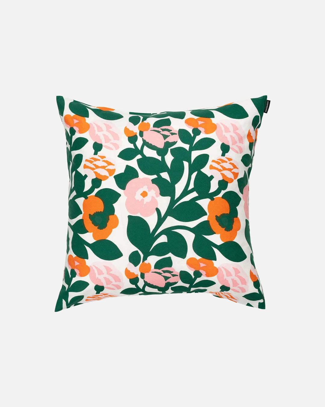 Marimekko | Pieni Green Green Cushion Cover | 20"x20" | White Pink Multi - pirkko. Marimekko