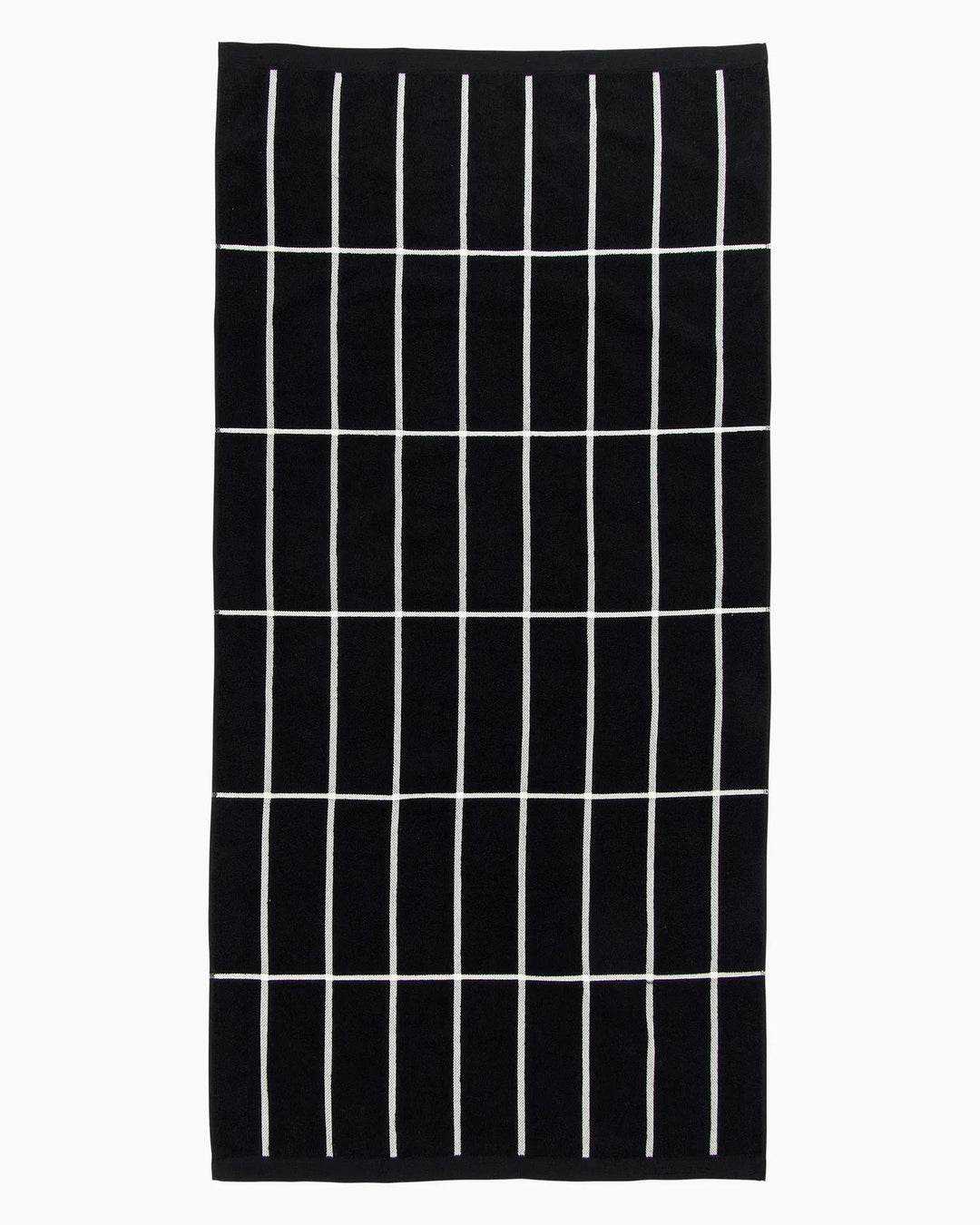 Marimekko | Tiiliskivi Hand Towel | 20"x28" | Black, White - pirkko. Marimekko