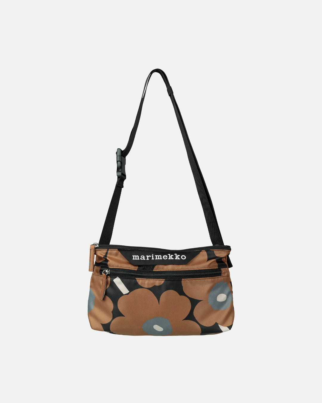 Marimekko | Unikko |Small Crossbody Bag | Brown, Black, Grey - pirkko. Marimekko