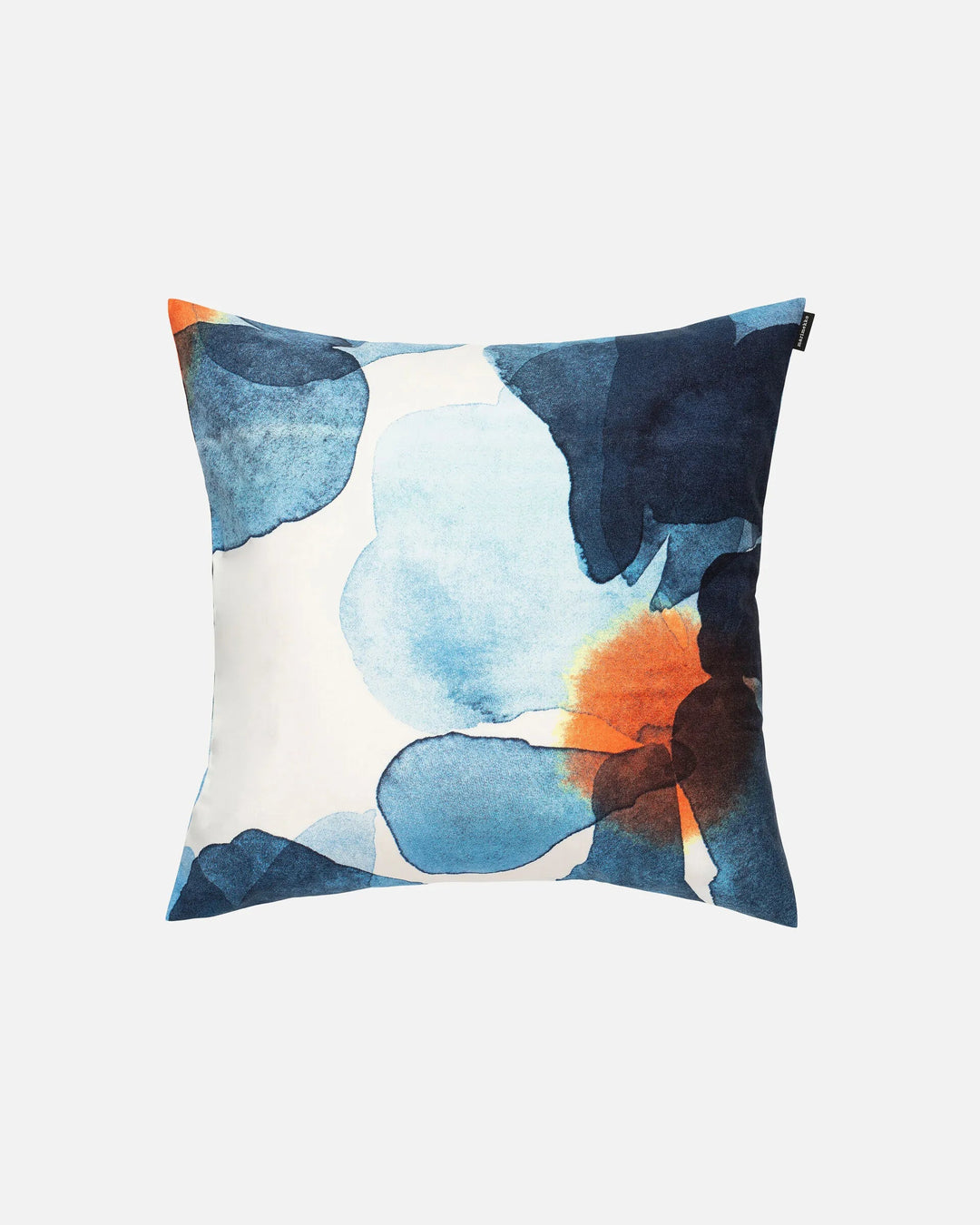 Marimekko | Valssi Cushion Cover | 20"x20" | White, Blue, Orange - pirkko. Marimekko