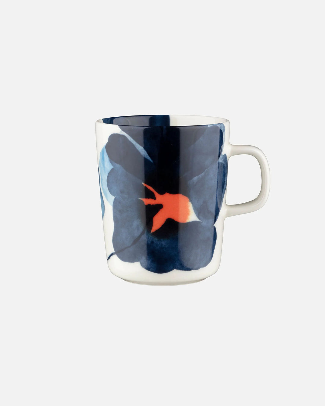 Marimekko | Valssi Mug | 8.5oz | White Blue Orange - pirkko. Marimekko