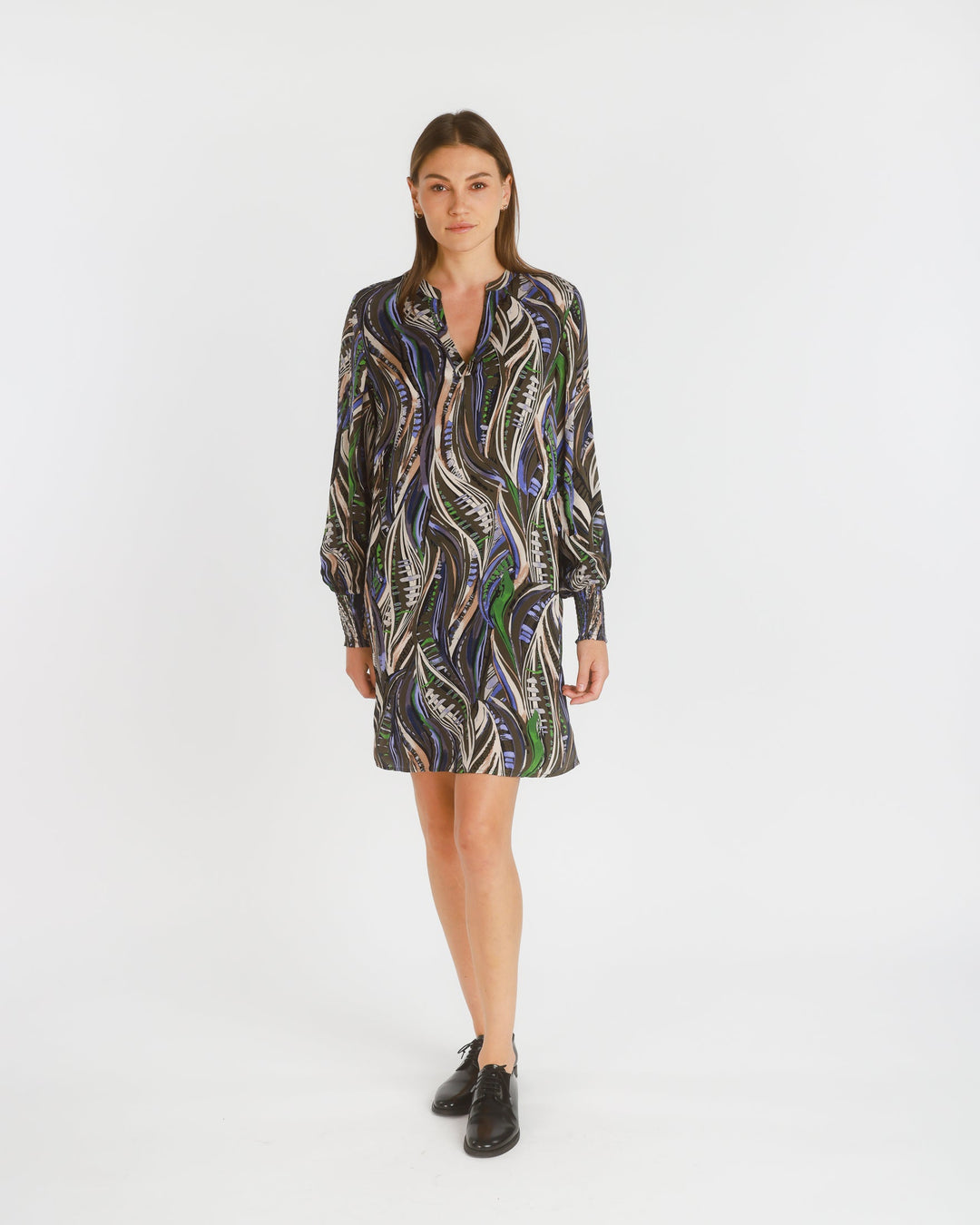 Marnuba Long Sleeve Popover Dress - pirkko. PBO