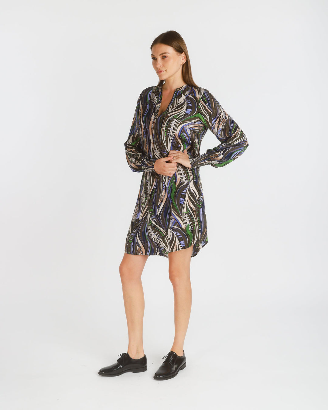 Marnuba Long Sleeve Popover Dress - pirkko. PBO