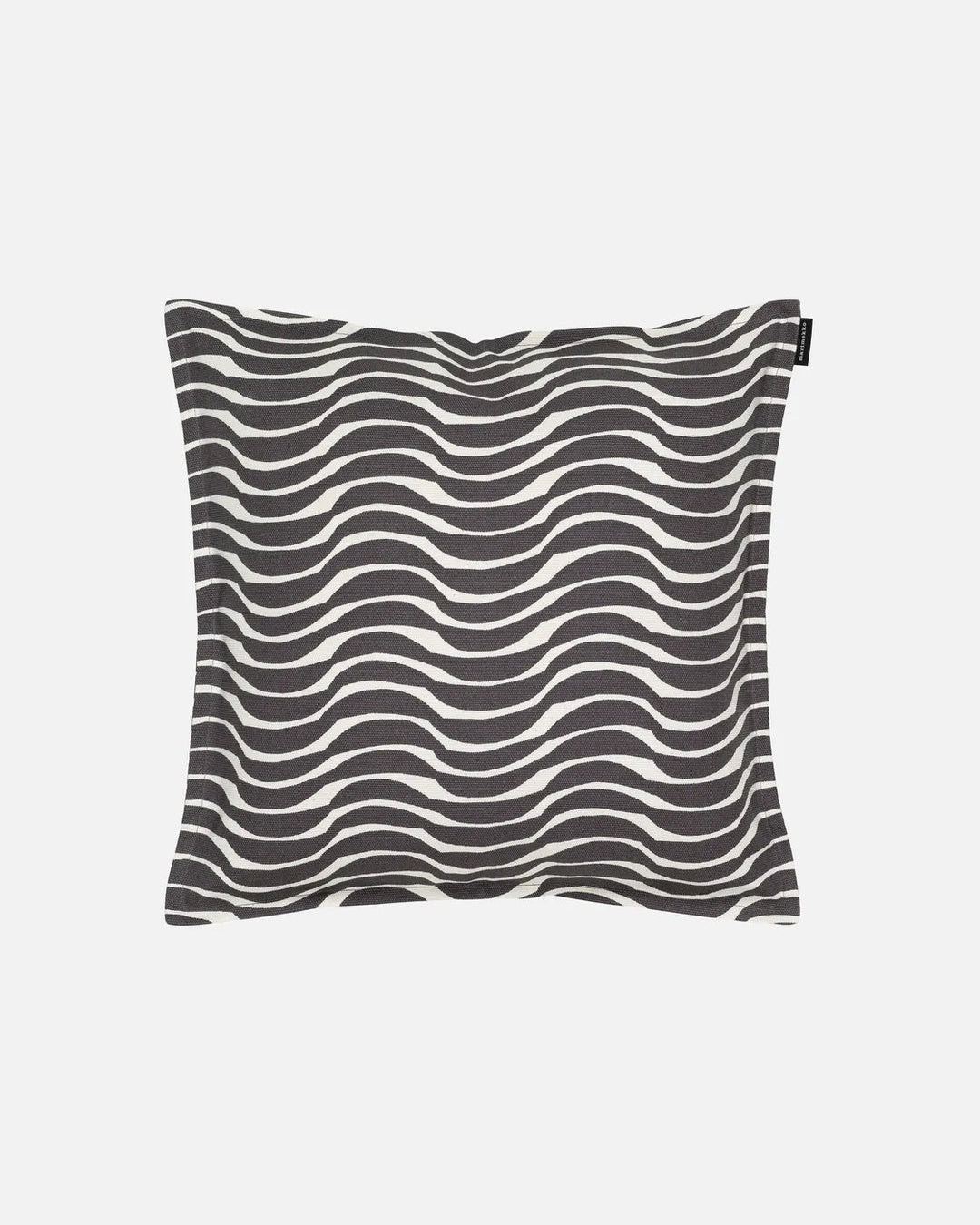 Palko Cushion Cover Linen/Charcoal 16x16" - pirkko. pirkko.