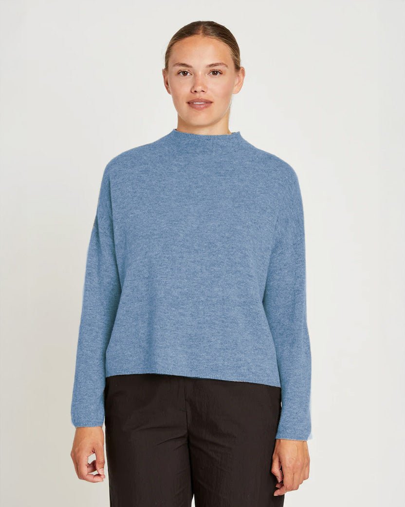 PBO | Svalo Cashmere Merino Alpaca Sweater | Blue - pirkko. PBO