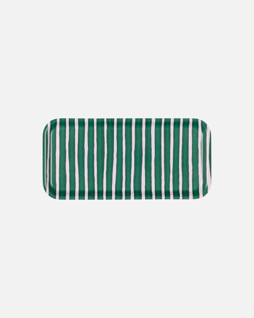 Piccolo Tray 12.5" X 6" | Green, Pink - pirkko. Marimekko