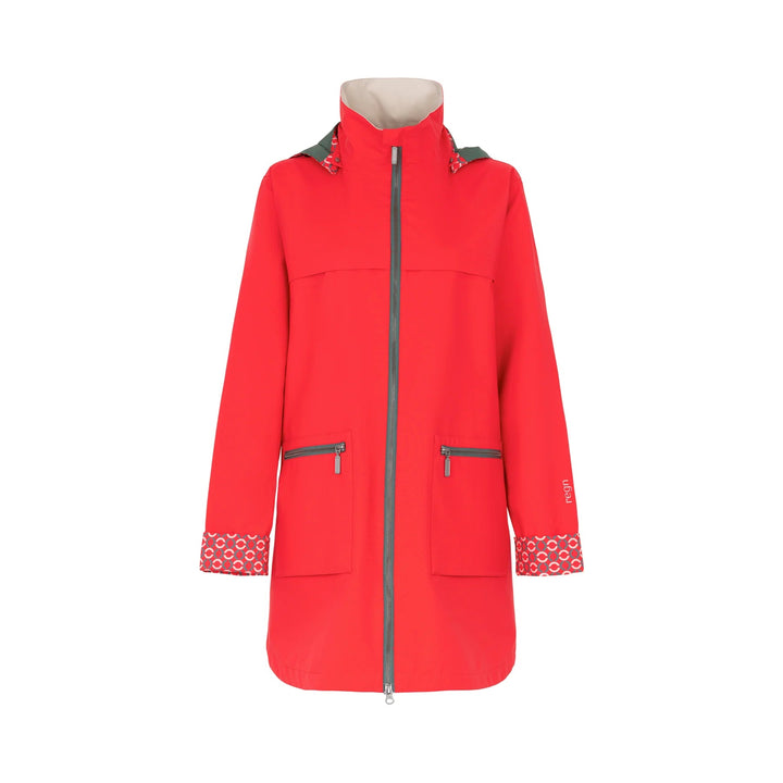 Regn Felina Raincoat | Coral Red - pirkko. Regn