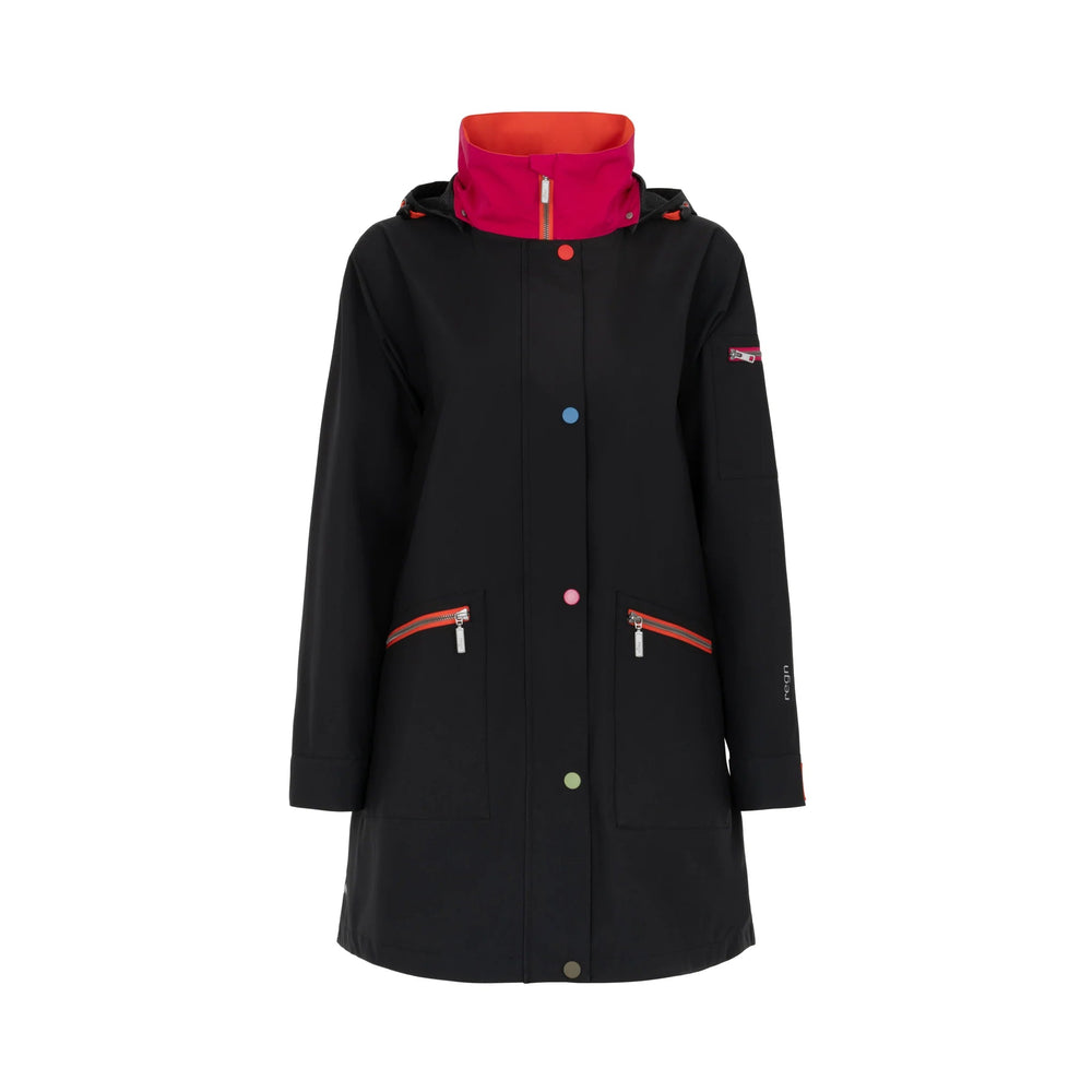 Regn | Gaby Raincoat | Black - pirkko. Regn