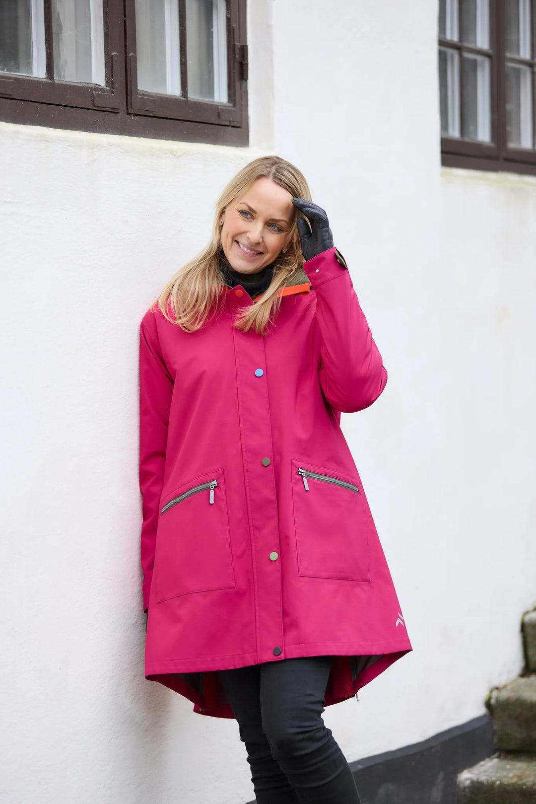 Regn | Gaby Raincoat | Fuchsia - pirkko. Regn