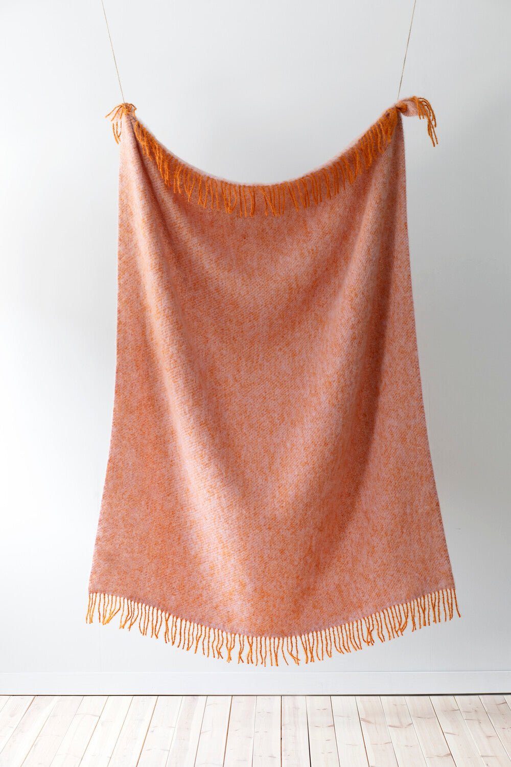 Revontuli Mohair Throw, Rust/ Rose, 51 x 67" - pirkko. Lapuan Kankurit