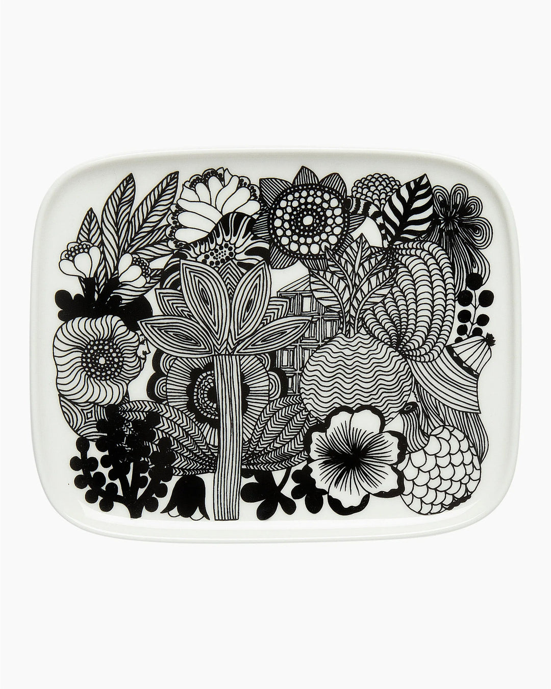 Siirtolapuutarha Plate Flower 6 x 4.75" - pirkko. Marimekko