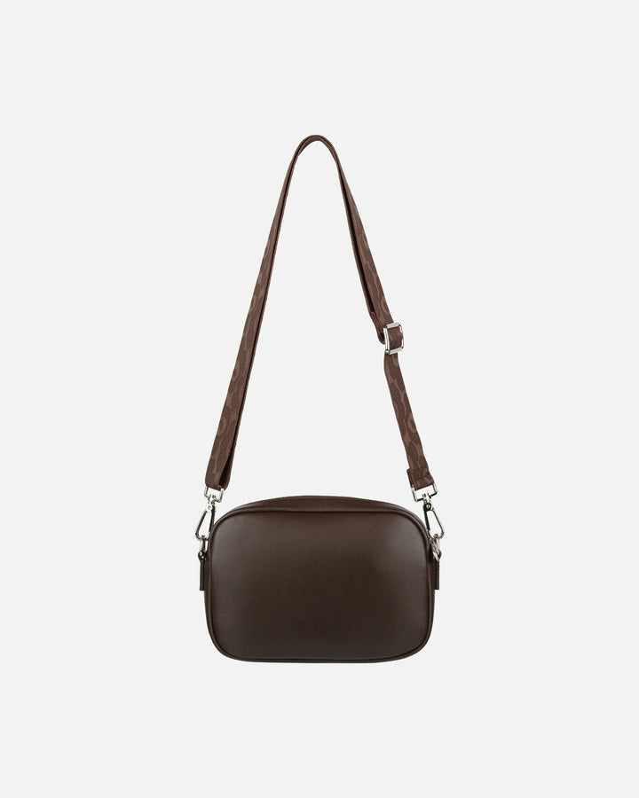 Soft Gratha Leather Shoulder Bag | Brown - pirkko. Marimekko