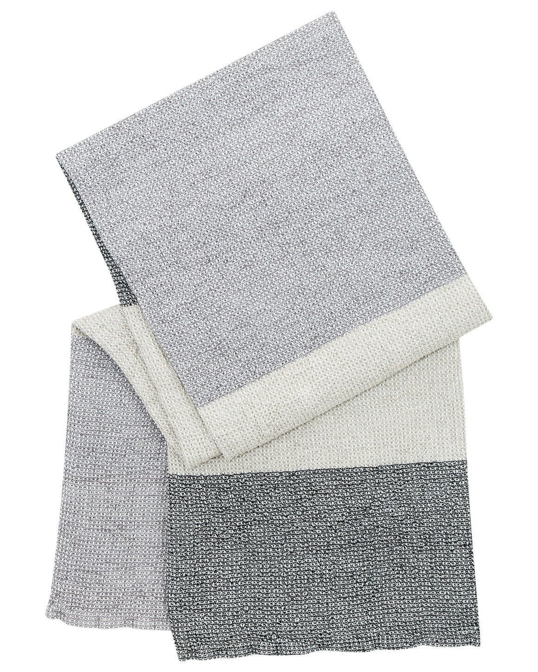 Terva Bath Towel , White Multi Grey Stripe 25" x 51" - pirkko. Lapuan Kankurit