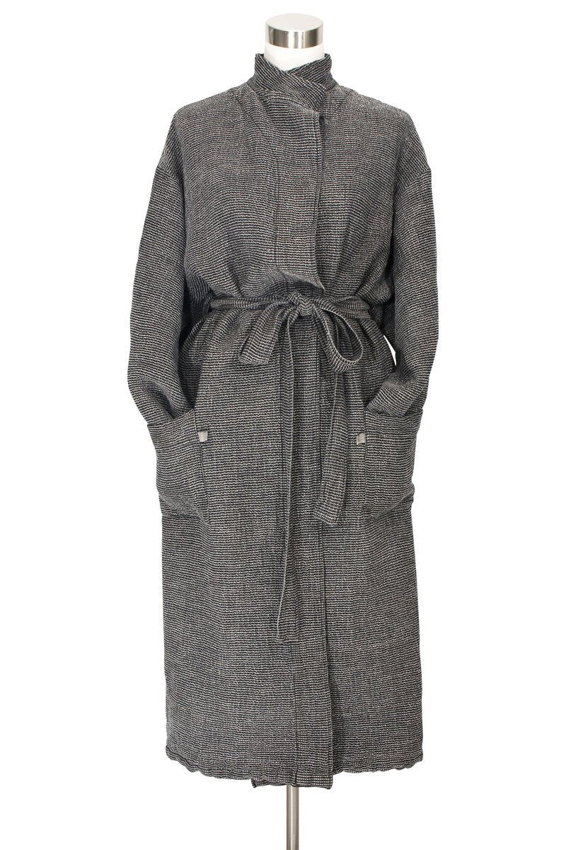 Terva Bathrobe Black/Linen - pirkko. Lapuan Kankurit