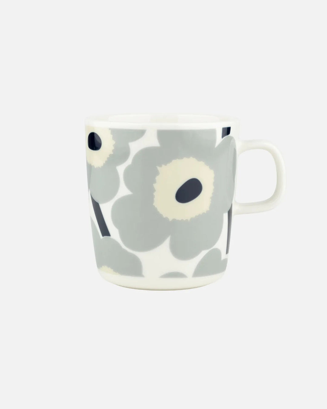 Unikko Mug 13.5oz White/Grey/Sand/Dk. Blue - pirkko. Marimekko